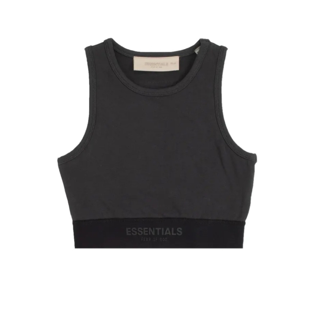 NWT Fear of God Essentials Sport Tank Bra 'Iron' Medium